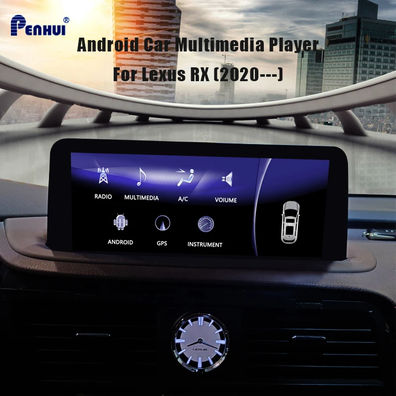 Автомобильный DVD-проигрыватель на Android для Lexus RX (2020-2021) автомобильное радио мультимедийный видеоплеер навигатор GPS 10 0 двойной разъем DIn 5 1 музыка