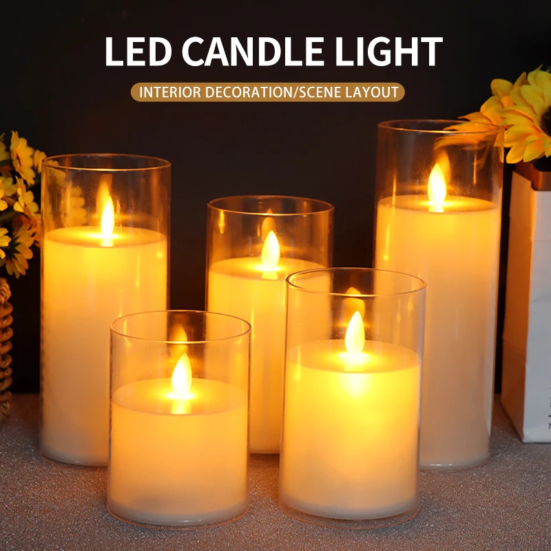 LED Flameless Pillar Candles Battery Operated for Halloween, Christmas, Bedroom, Home, Wedding, Birthday Decoration