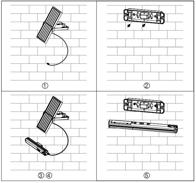Utility high luces decoracion boundary wall solar garden light sets jardin for both outdoor and semi-indoor