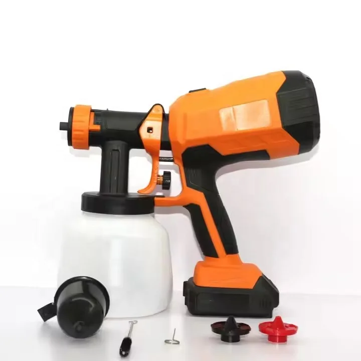 Factory Best Price 18V Lithium Battery Powered Rechargeable hvlp Cordless Spray Gun 1000ml Airless Paint Sprayer For Sale
