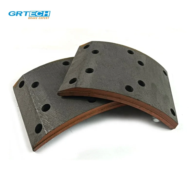 47115  high quality non-asbestos material truck brake parts drum brake shoe lining for ISUZU
