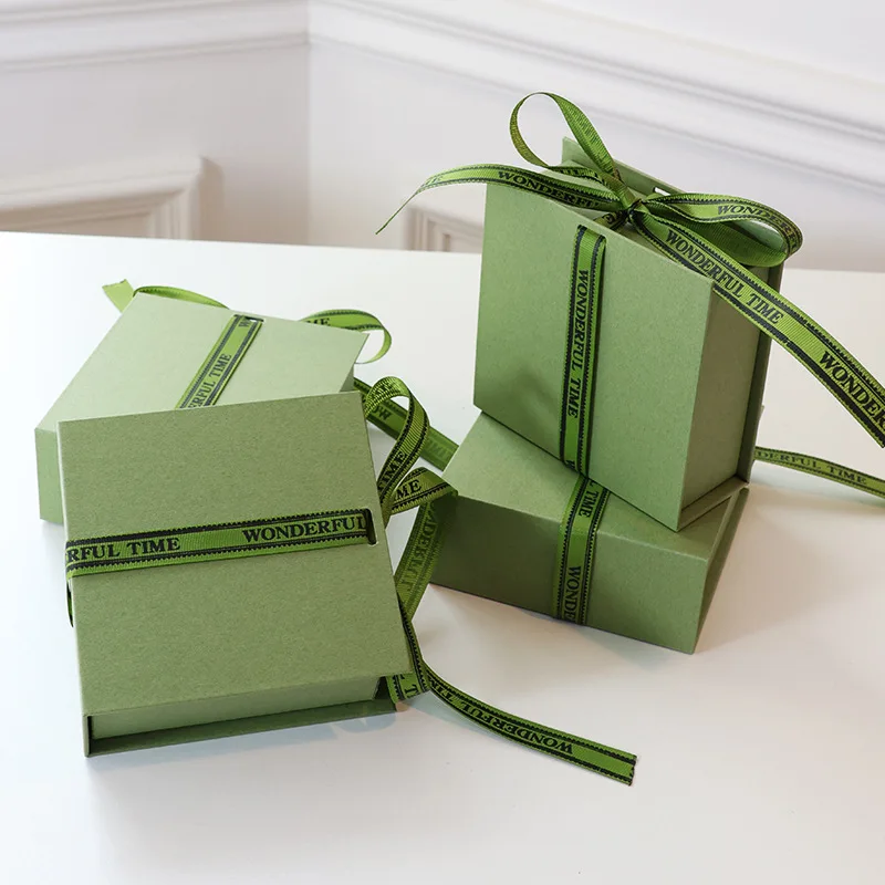 Luxury Book Shape Cardboard Necklace Ring Jewellery Packaging Boxes Jewelry Gift Box with Ribbon