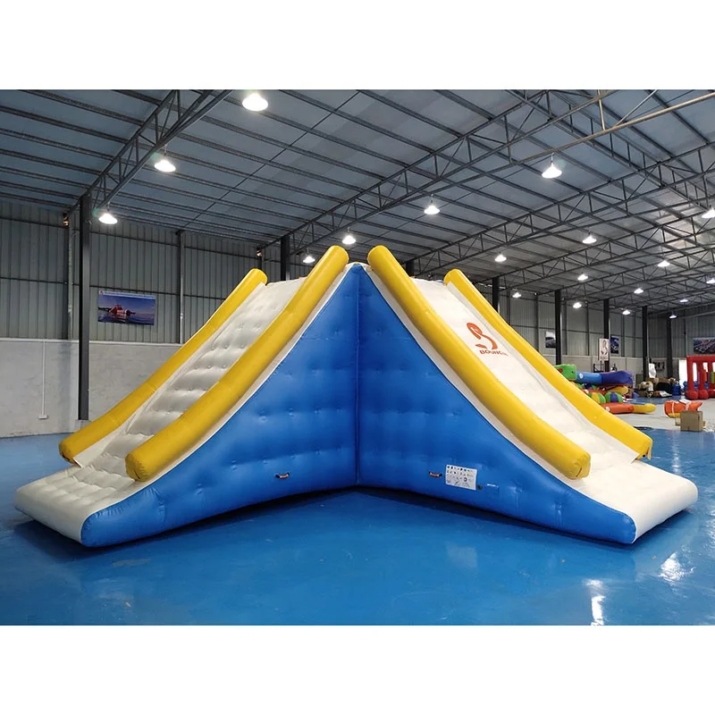 Exciting Inflatable Water Park Games Slide Tower