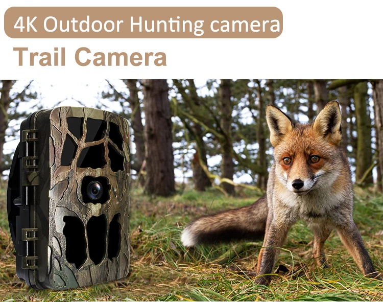 Source manufacturer Real 4K Video Night Vision Hidden Infrared Outdoor Trap Deer Game Trail Camera Hunting