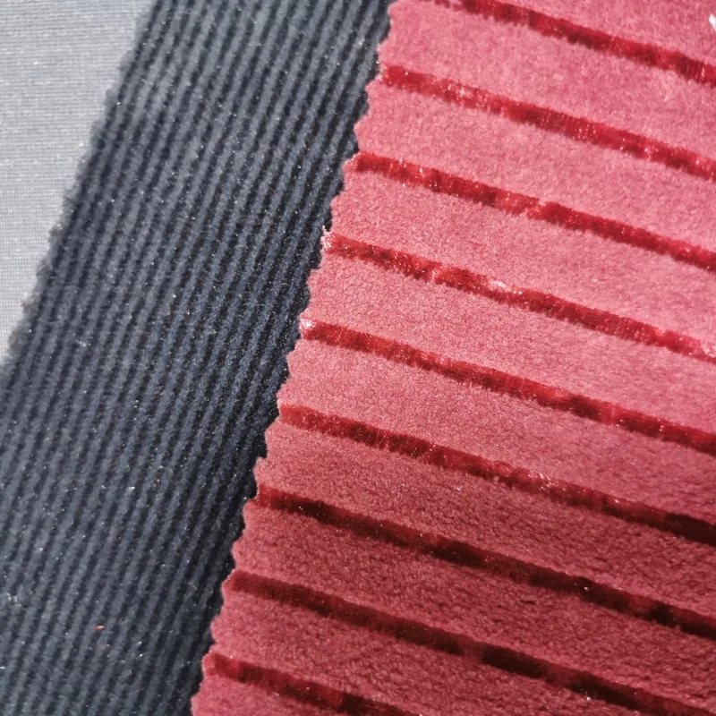 Manufacturer Provides High-quality Garment Velvet Fabric 100% Polyester KS Elastic Knitted Burnout Velvet