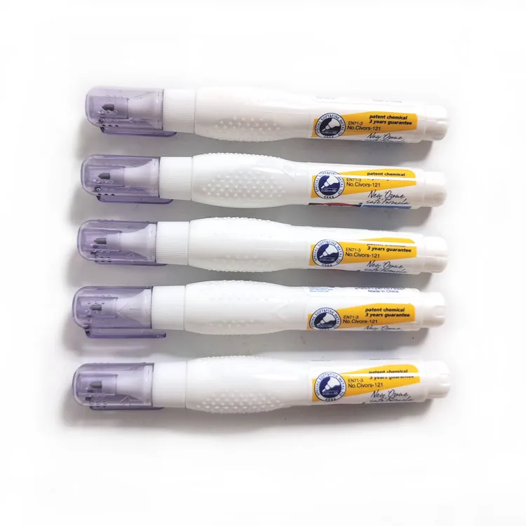 Пользовательский логотип, ручка для коррекции иглы, ручка для коррекции белой чернильной жидкости с металлическим наконечником