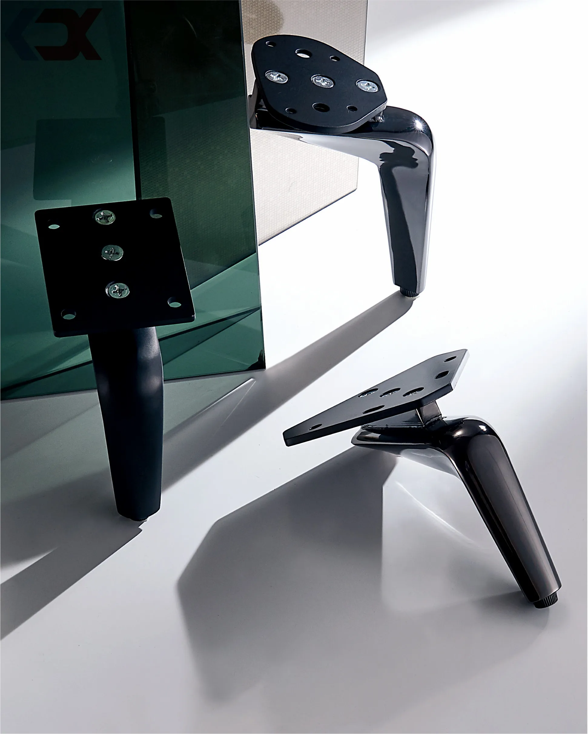 High quality chrome bending feet light luxury dining room bedroom living room sofa feet