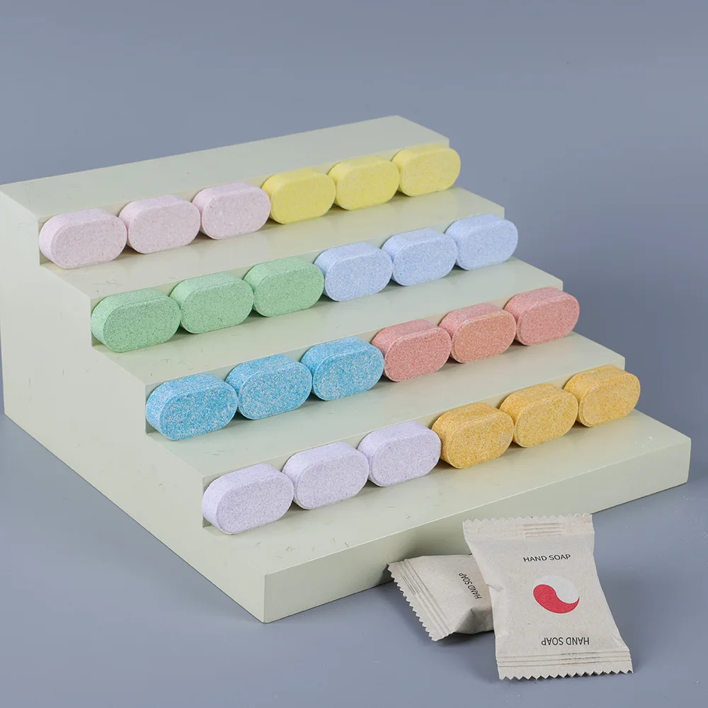 Solid Hands Cleaner Foaming Hand Washing Effervescent Tablets