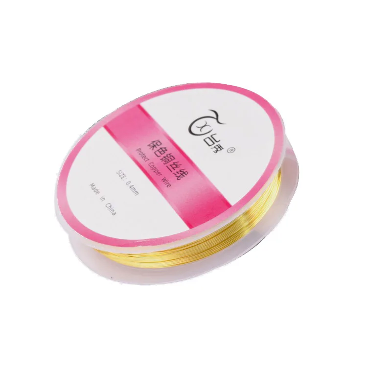 20Rolls DIY Jewelry Material Bead Setting Thread Hairpin Jewelry Winding 0.3mm Color Preserving Copper Wire
