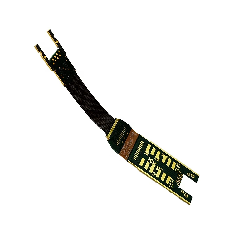 Fpc Manufacturer Online Data Board Fpc 50pin Cable For Dvd Green Silver Copper Layer Chip Surface Solder