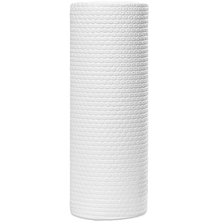 White Embossed Super Oil Absorb Spunlace Nonwoven Towel Multipurpose Fabric