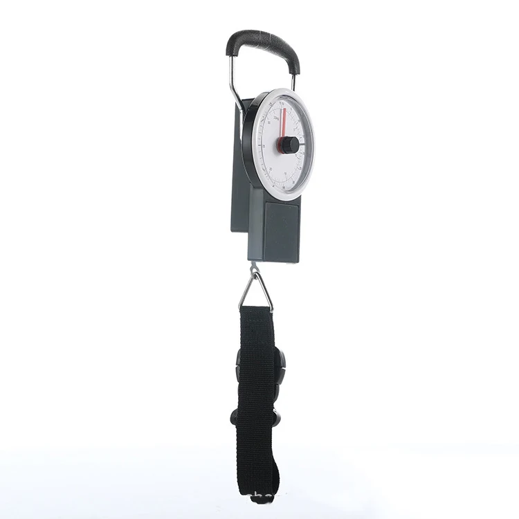 Portable Personal Mechanical Cheap Price 22kg Luggage Scale Crane Scale Balance Luggage Hanging Scale with Rubber Paint Handle