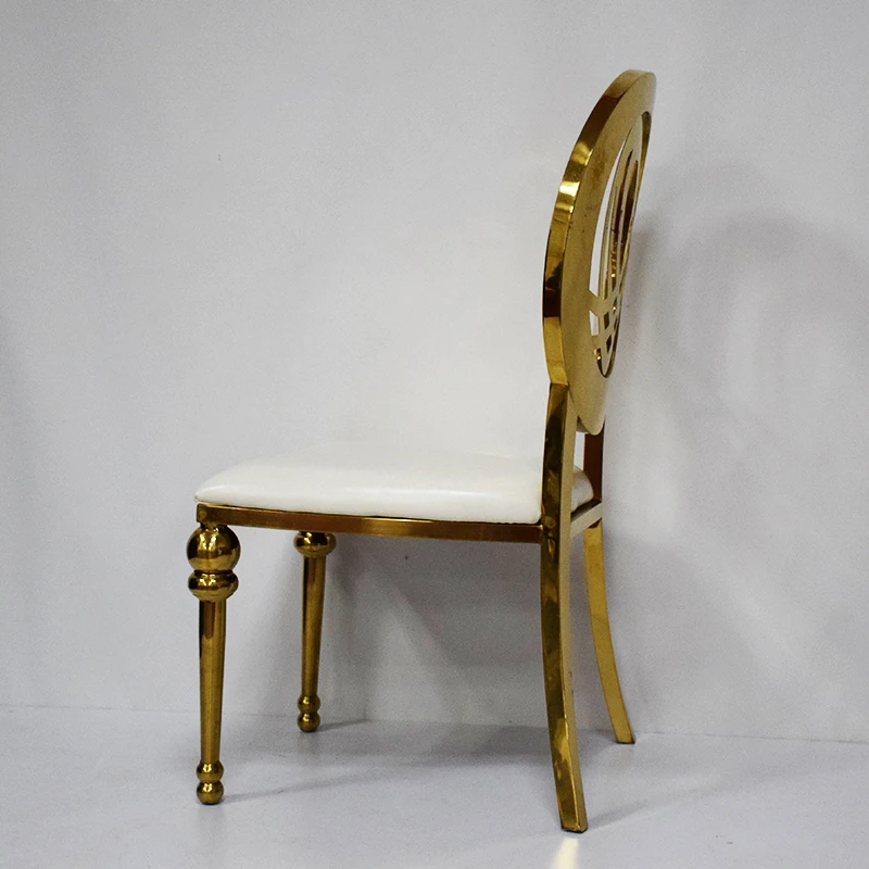 
New event design Wedding hotel golden stainless steel dining Chair JC-SS01 
