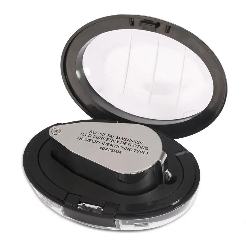 40X Currency Detecting Jewelry Magnifier With LED Light and UV Illumination for elders