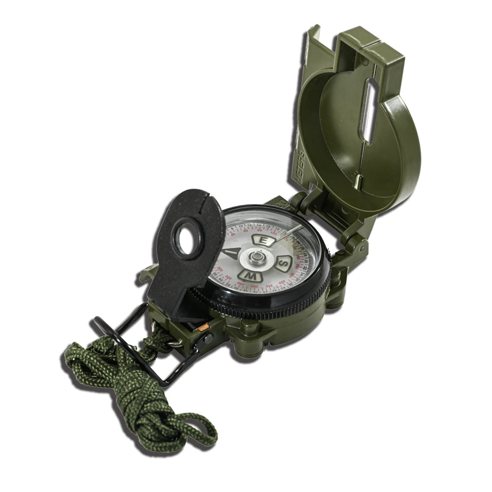 Factory Geological Survival Compass Multifunctional Tactical Compass Pocket Waterproof Folding compass