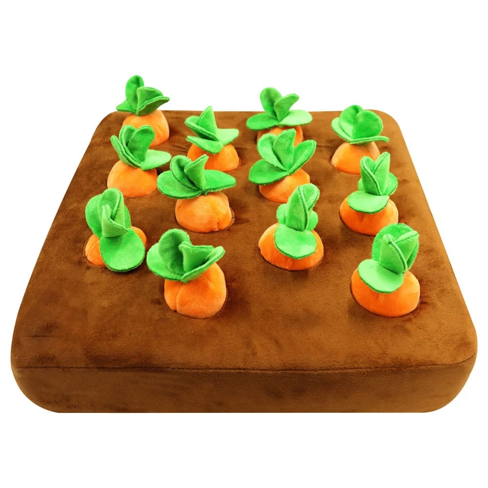 Educational Insights Plush Vegetable Garden Set Pretend Food Early-Learning Skills Fruit Plush Toy Picking Game