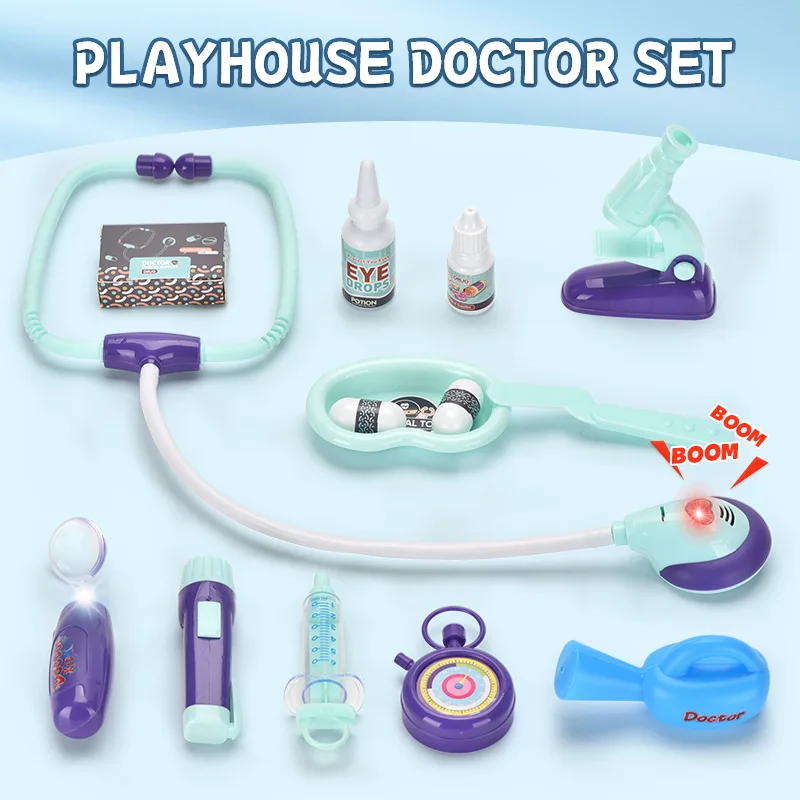 Girl nurse role play suit doctor little doctor simulation tool stethoscope clinic toy