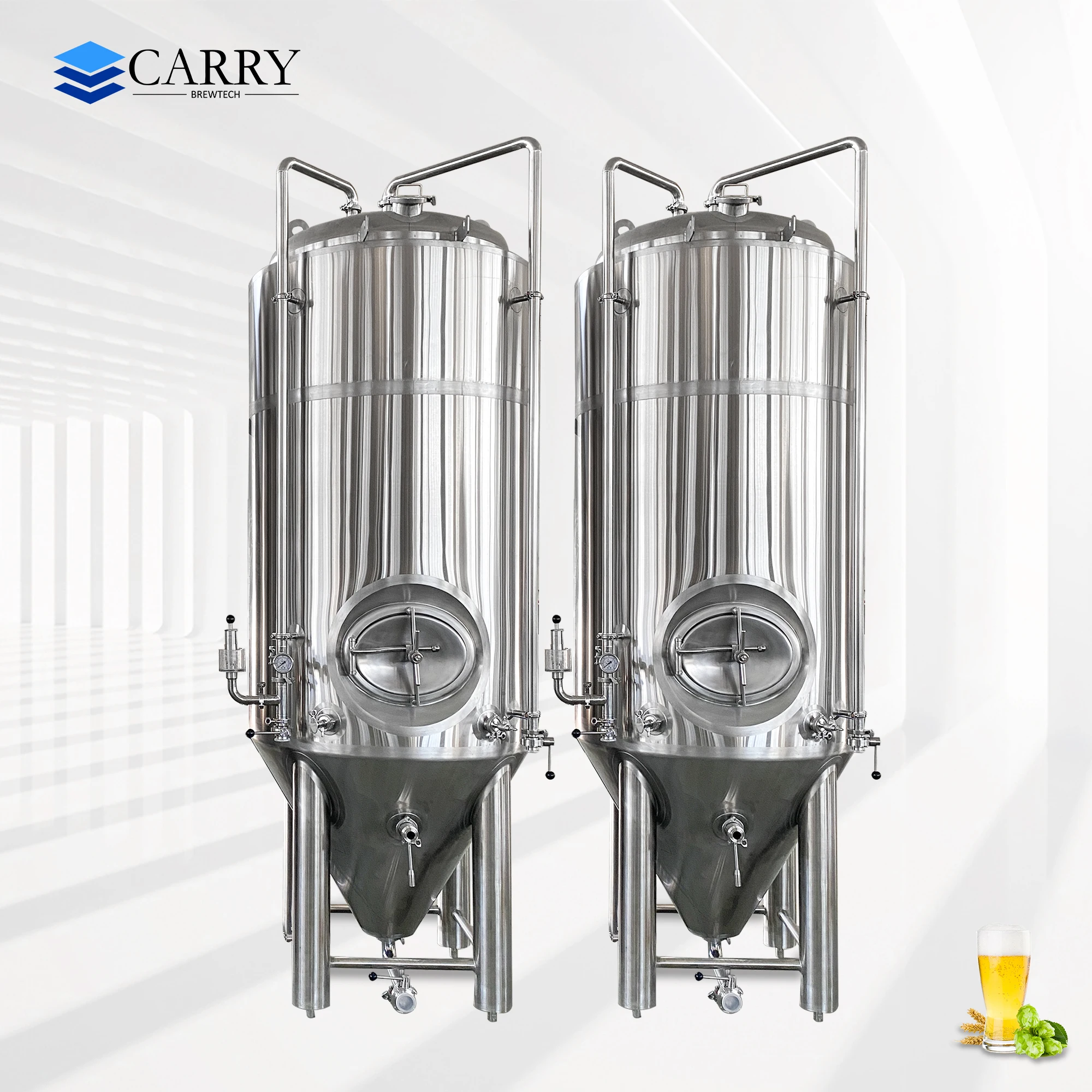 OEM/ODM 500L 1000L 1500L 2000L 5000L Stainless steel conical fermentation tank beer brewing equipment brewery