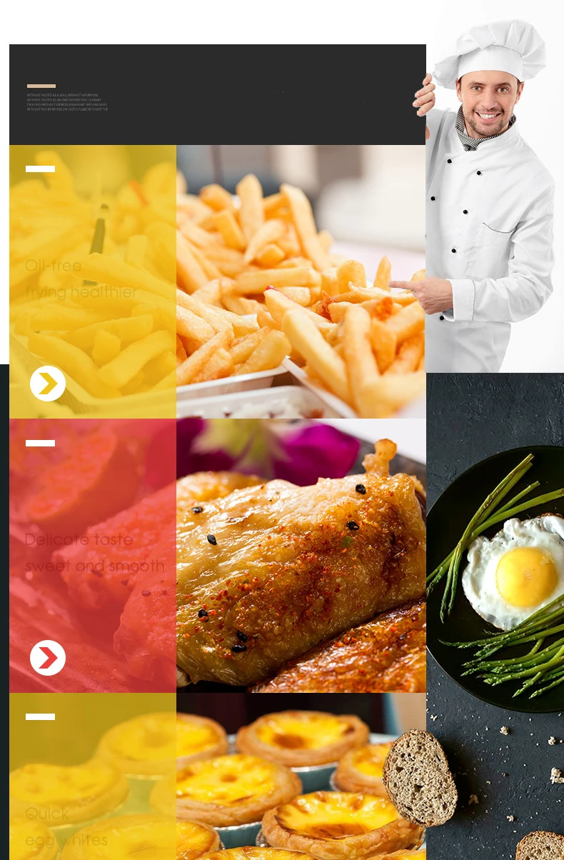  Новый продукт 6 л для бытовой многофункциональной электрической фритюрницы с безмасляным сенсорным