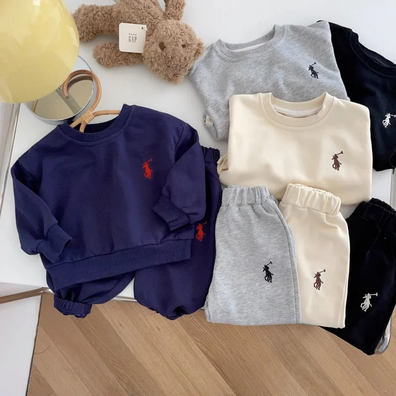 Cotton Sweatpants Tracksuits Winter Baby Clothes Set Clothing Custom Kids Jogger Set Sweatsuits Kids Sweatshirt Set