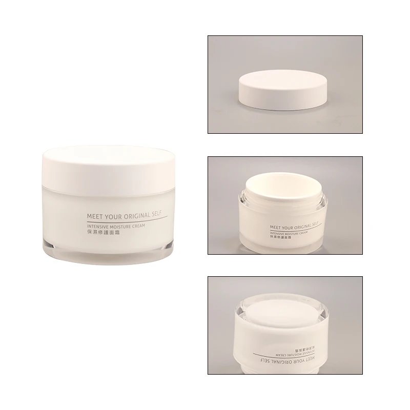 China cosmetic container manufacturer, empty plastic cream jar for cosmetic