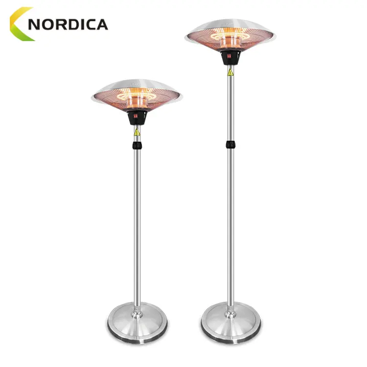 Freestanding Electric Terrace Heater Waterproof Infrared Terrace Stand Heater Umbrella Patio Heater