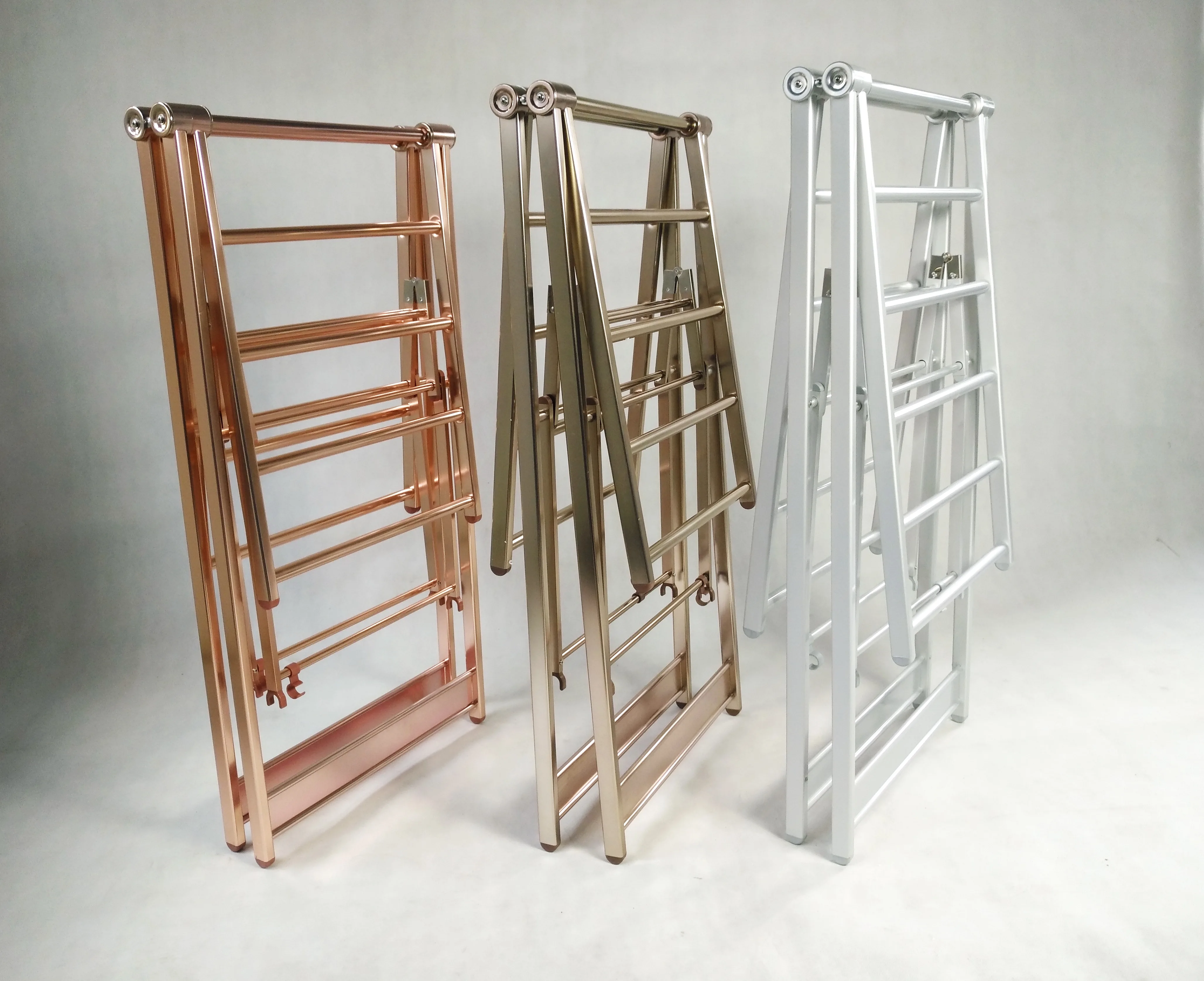 AL-8019C-1.3  Aluminum Alloy Foldable Hanger Clothes Drying Rack Cloth Dryer Stand Folding Garment Laundry Rack