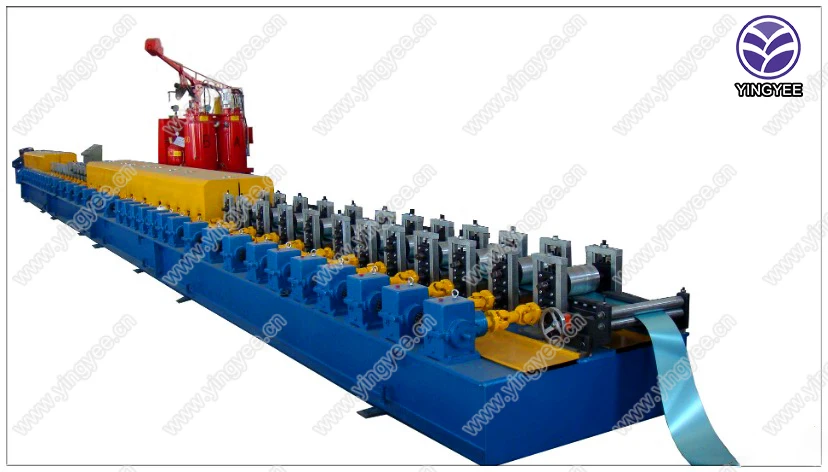 Automatic 55 mm PU roller shutter door roll forming machine with long service life