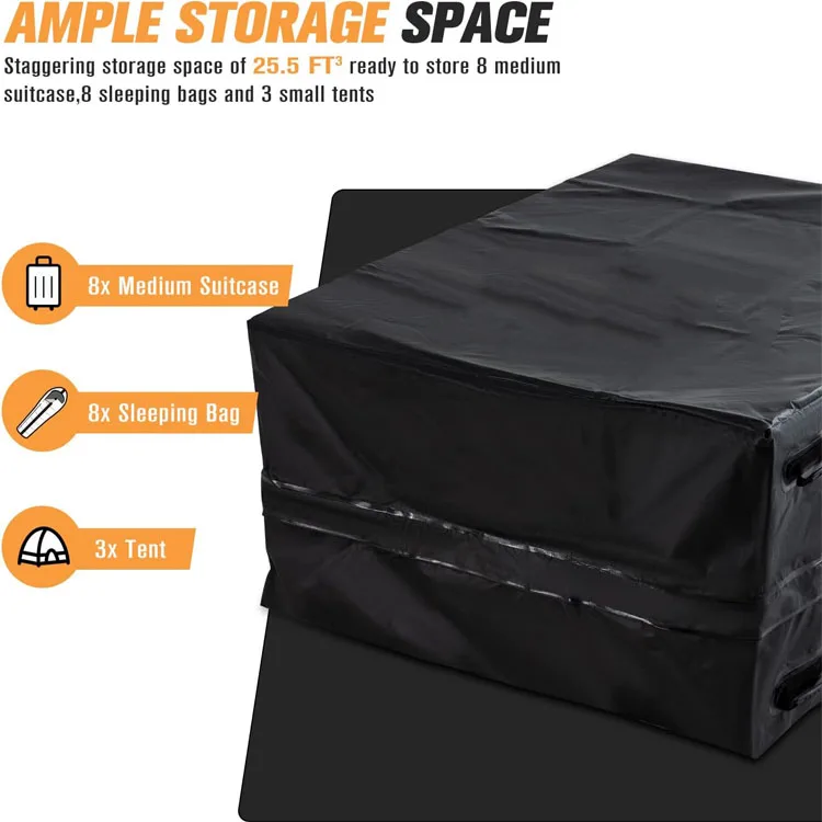 Heavy Duty Storage Bag Truck Cargo Bag 25.5 Cubic Feet Waterproof Truck Bed Bag For Any Truck