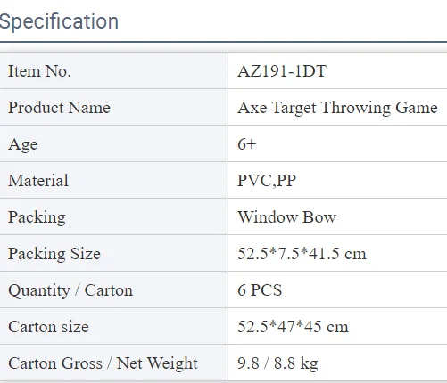 14.5 Inch Axe Throwing Target Game Set wholesale darts accessories custom drinking game accessories for drink