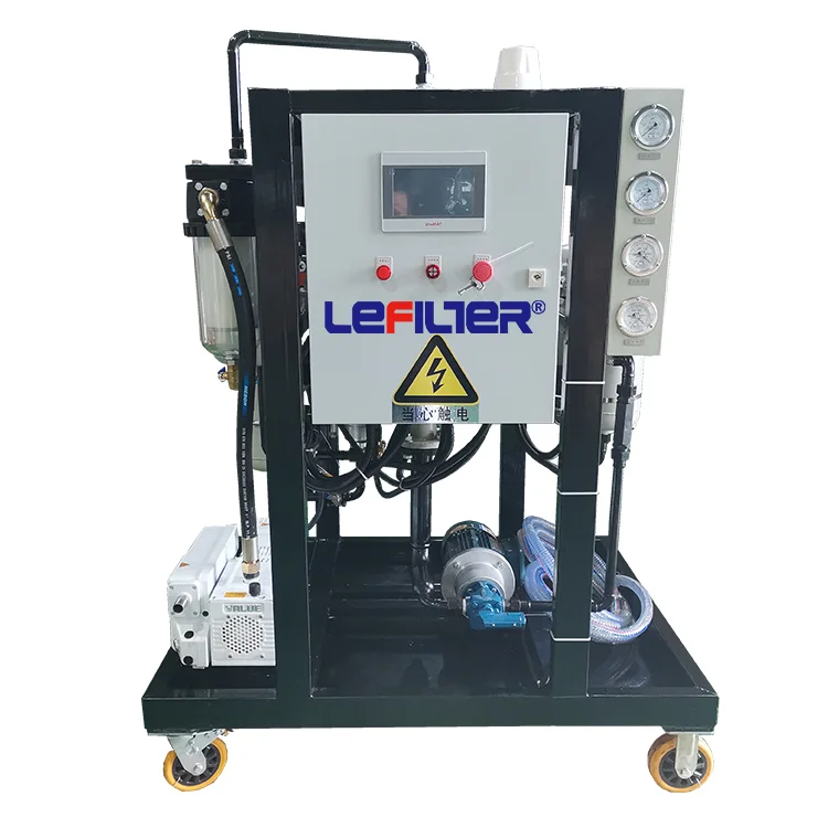Mobile Vacuum Oil Filter Dehydration Degassing Oil Purifier Cart for Steel Cement Ship Building Plant