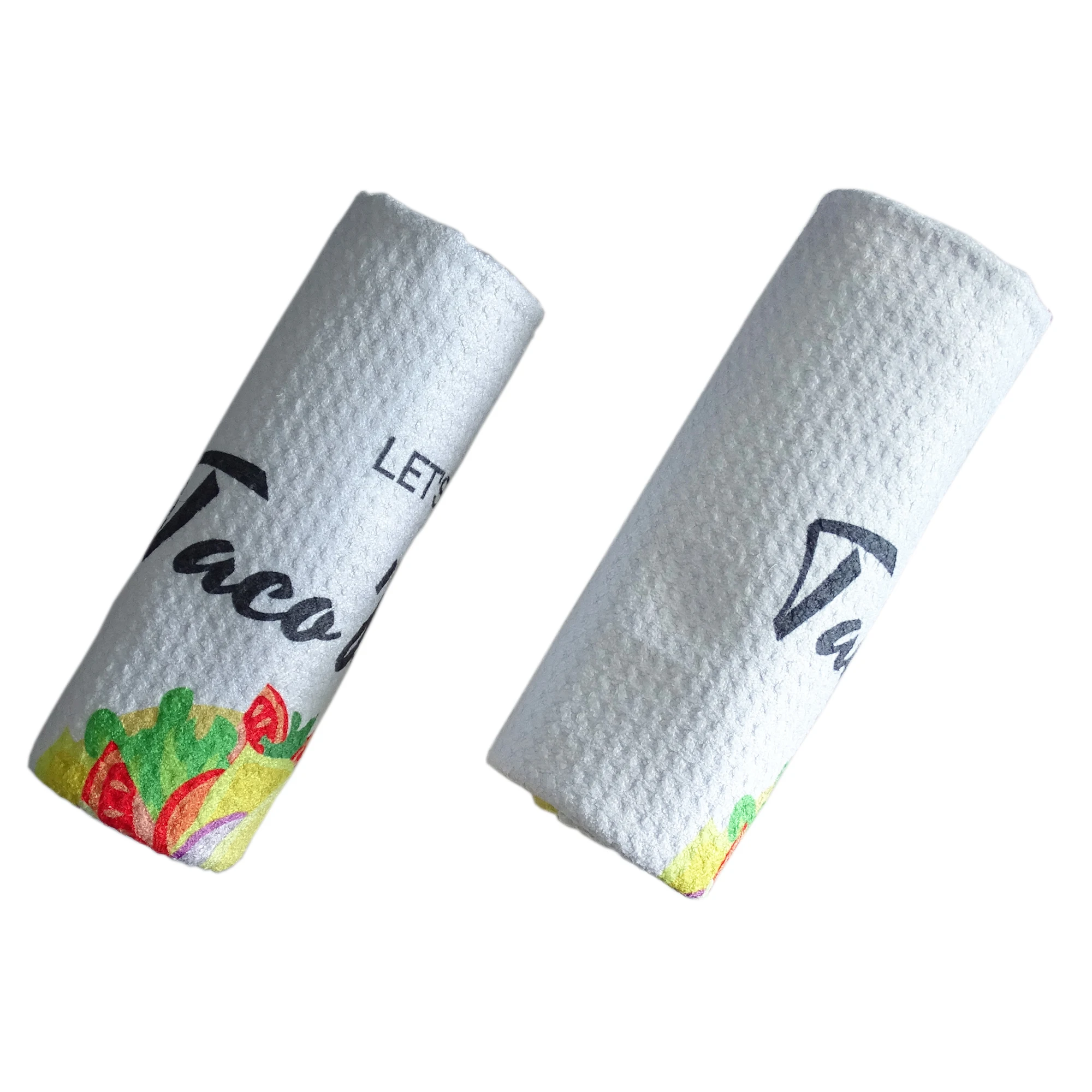 NO MOQ custom sublimation print super absorbent digital printing   microfiber waffle tea towel