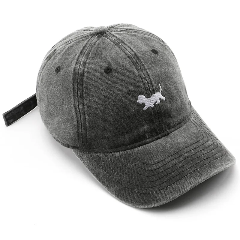 Pink Multicolor Baseball Cap Personalized Washed Aged Vintage Embroidered Dog Dad Hat Sport Cap