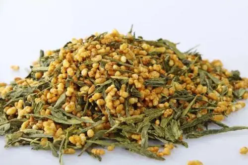 Органический зеленый чай органический Японский sencha жареный рисовый Ранняя весна Genmaicha