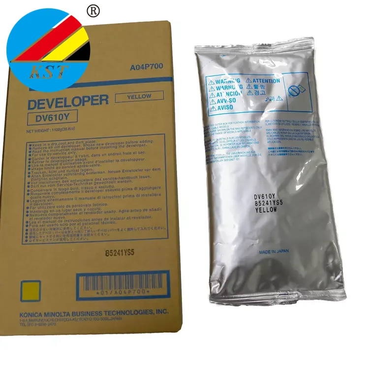 Developer DV610 For Konica Minolta Bizhub Pro C5500 C5501 C6500 C6500P C6501 C6501P C65HC Carrier Spare Part Original Powder