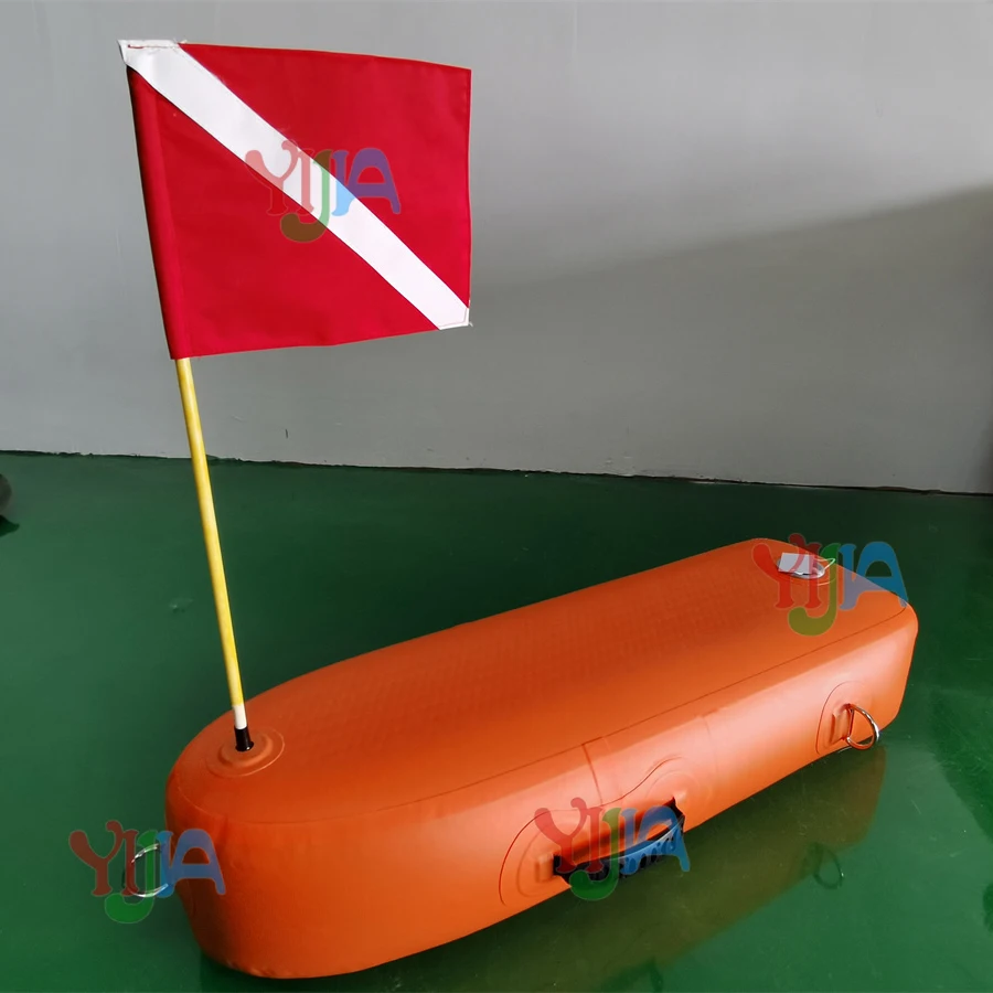 High Visibility and Durable Safety Freediving Buoy Inflatable Float for Scuba Diving Snorkeling Spearfishing