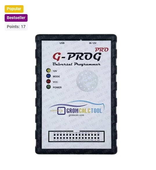 GromCalcTool Full GPROG Tool Programmer with All Modules Open and FREE Updates for Working on Car Engine Control Units Repair.