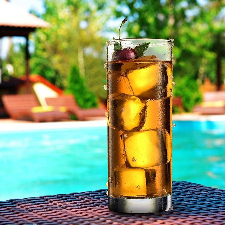 390ml Laser Engraved Gin Tonic European Premium Tall Glass Highball Tumbler Cup HiBall Glass Hi Ball Drinking Glass