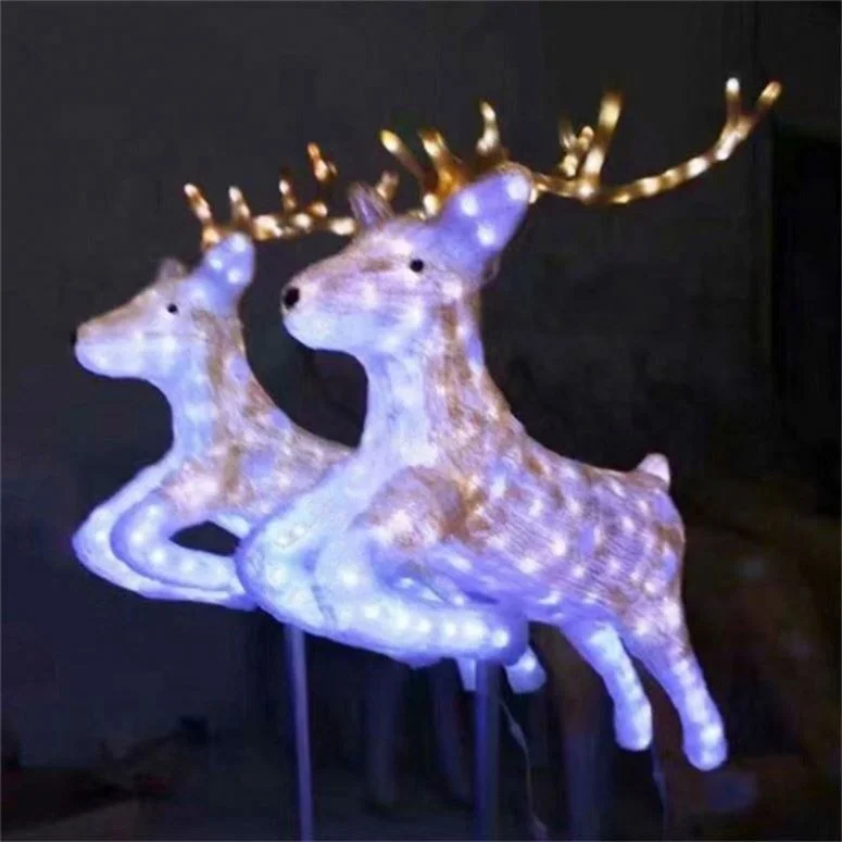 Led String Outdoor Garland Party Decoration For Christmas Deer Theme Lights