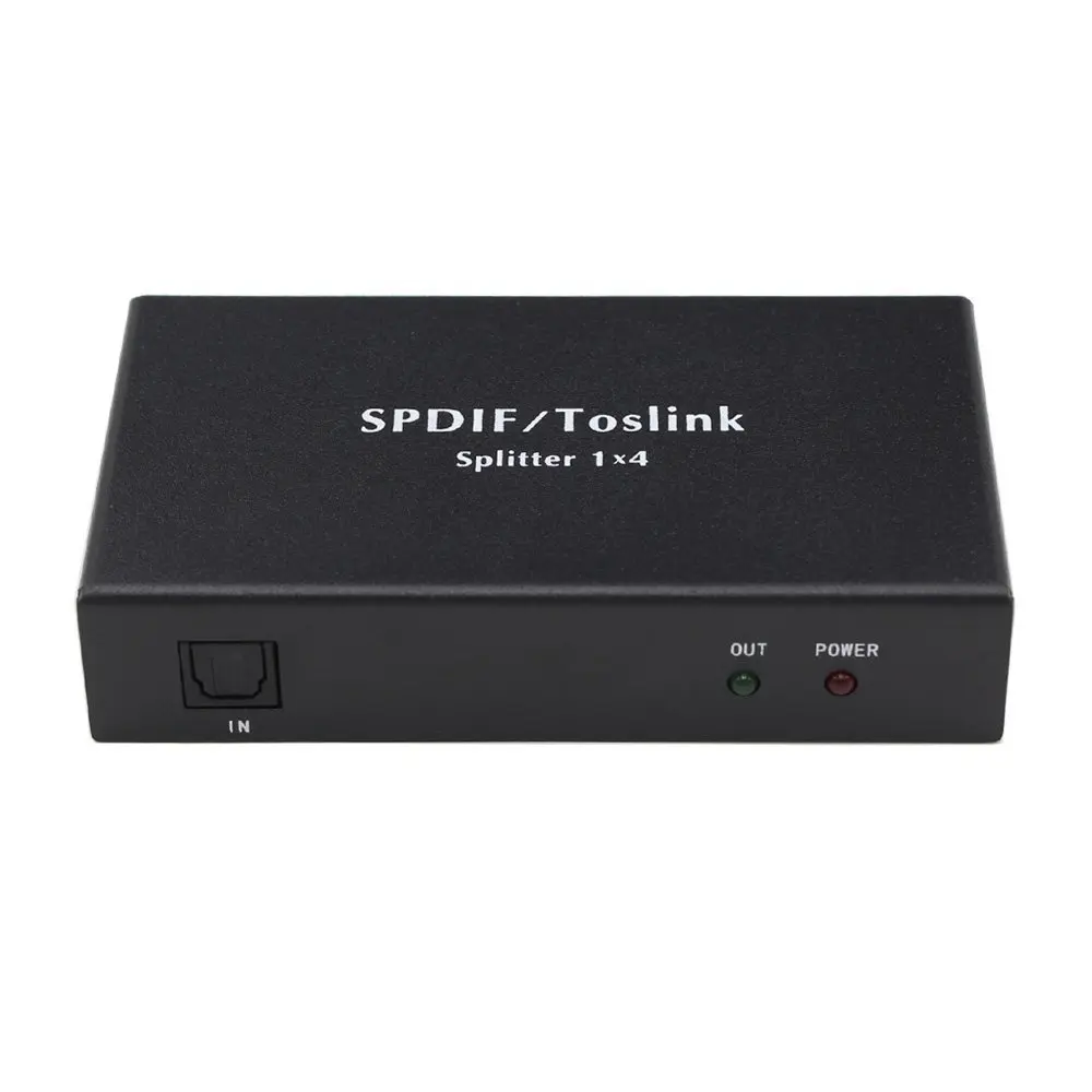 
Hot Selling1x4 digital splitters decoder high to low adapter out to analogue optical audio video converter 