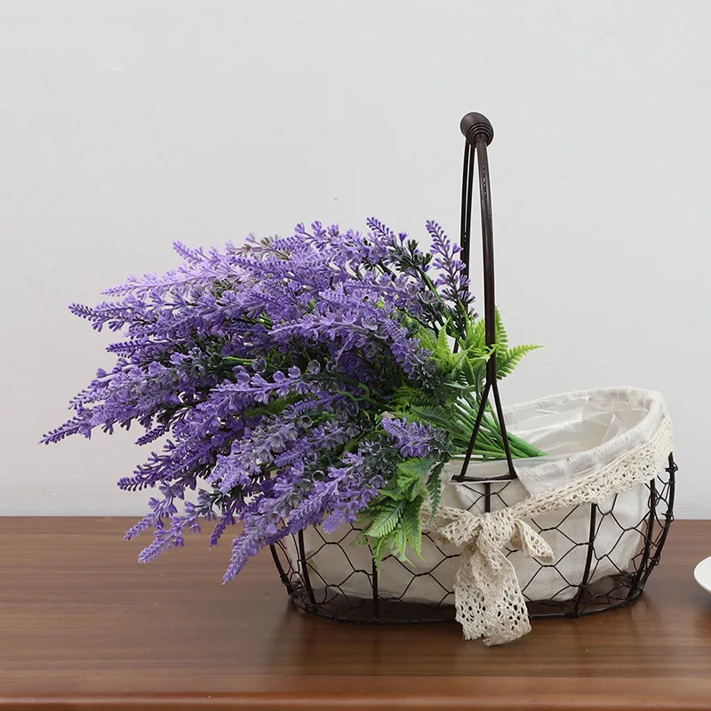 Artificial Centerpiece Flower Lavender Fake Flowers For Wedding Living Room Decoration Artificial Faux Bulk Flowers Realistic