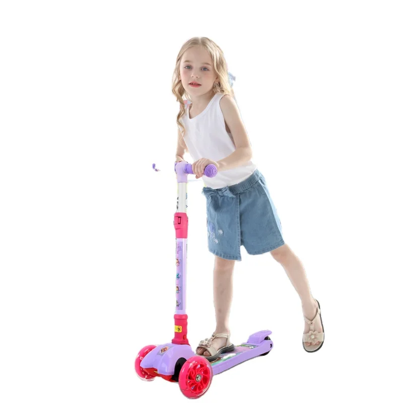
Hot sell high quality Disney Frozen Adjustable height Kids scooter foldable twist scooter 
