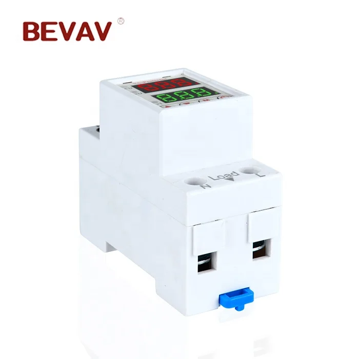 
LED Display ,Single phase Digital Ammeter Voltmeter, Rail type 