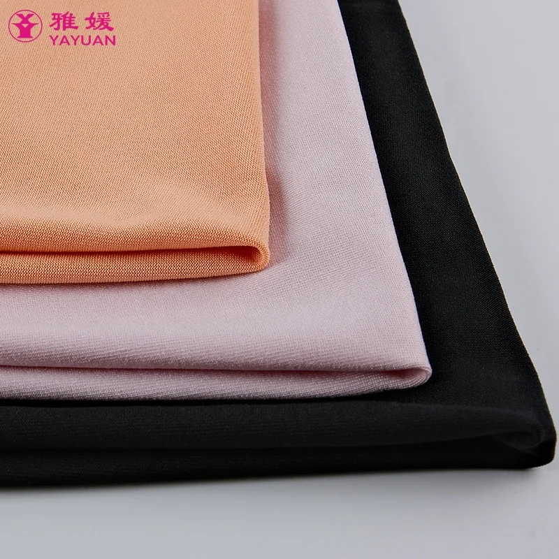 Factory Direct Sales Stretch Breathable Milk Silk Fabric 91 Polyester 9 Spandex Sleepwear T-shirt Knitted Fabric