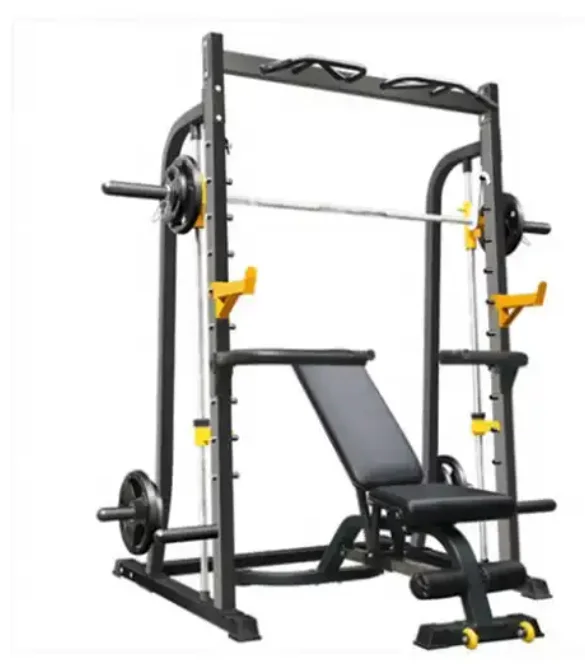 Bench Press With Squat Rack Gym Use Multifunction Half Power Rack For Workout Equipment