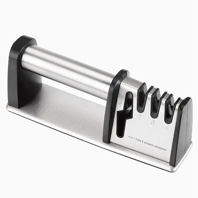 
Kitchen Knife Accessories 4 Stage Knife Sharpener Helps Repair, Restore and Polish Knives Blade and Scissors 
