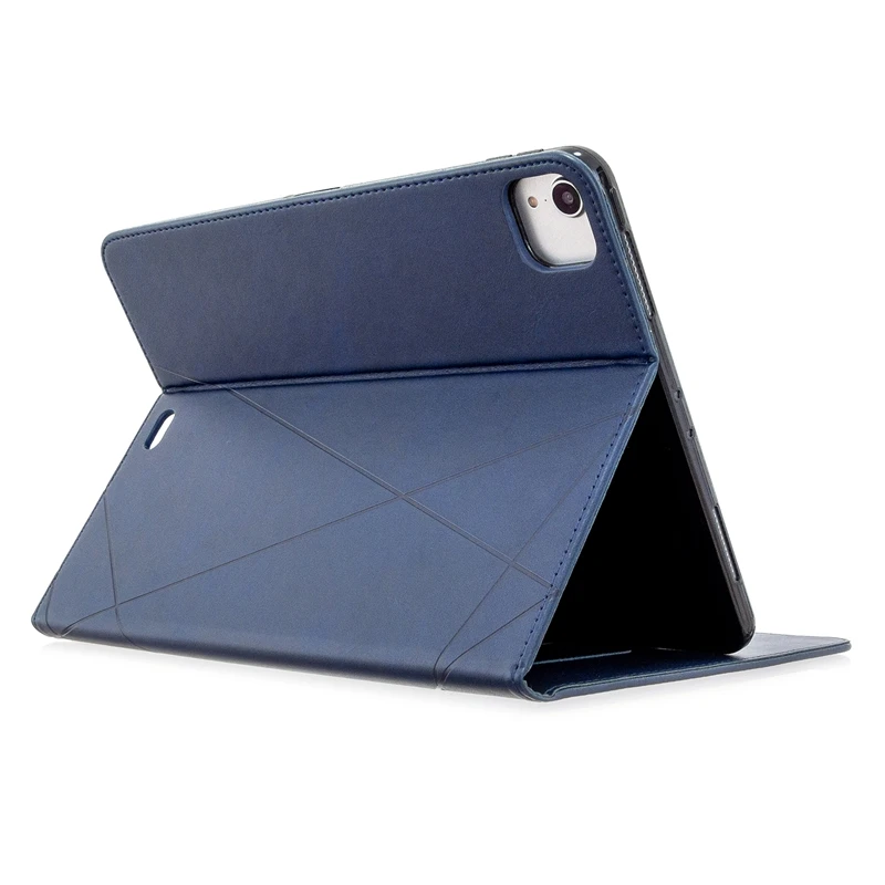 New arrival rhombus pattern with stand tpu+leather customized ipad  leather case For iPad Pro 12.9inch 2018/2020