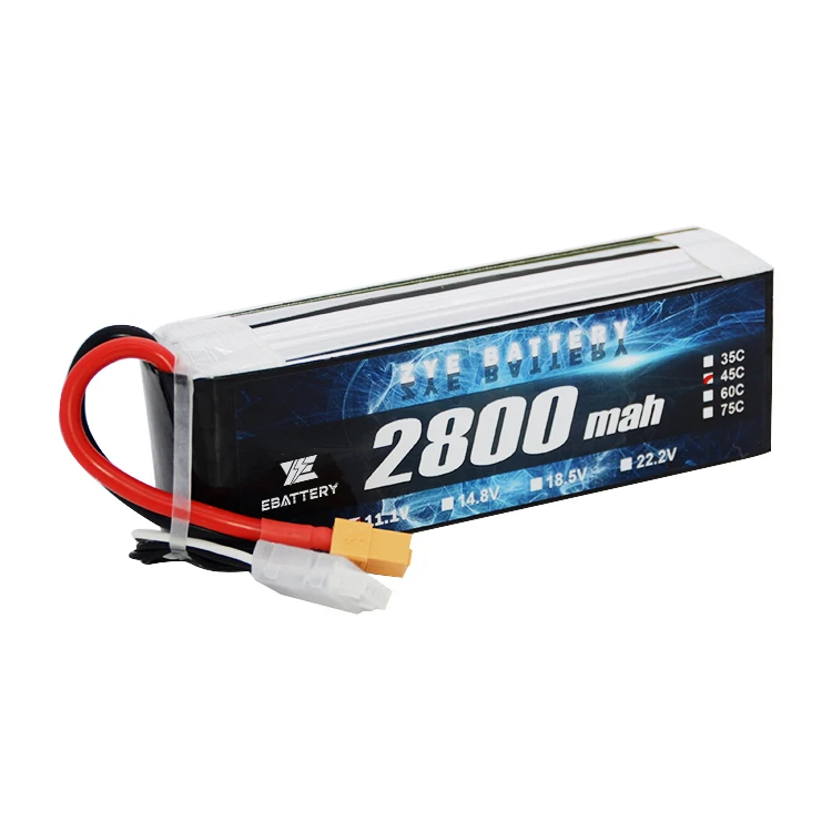 Ebattery ZYE lipo battery 2800mah 2600mah 2500mah 2s 3s 4s rechargeable battery pack for remote control vehicle