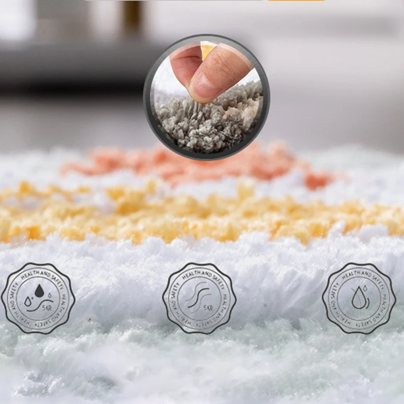 Hot Sale Casual Cotton Tufted Bathroom Rug Letter Soft Plush Water Absorbent Bath Mats For Bathroom/Living Room/Bedroom