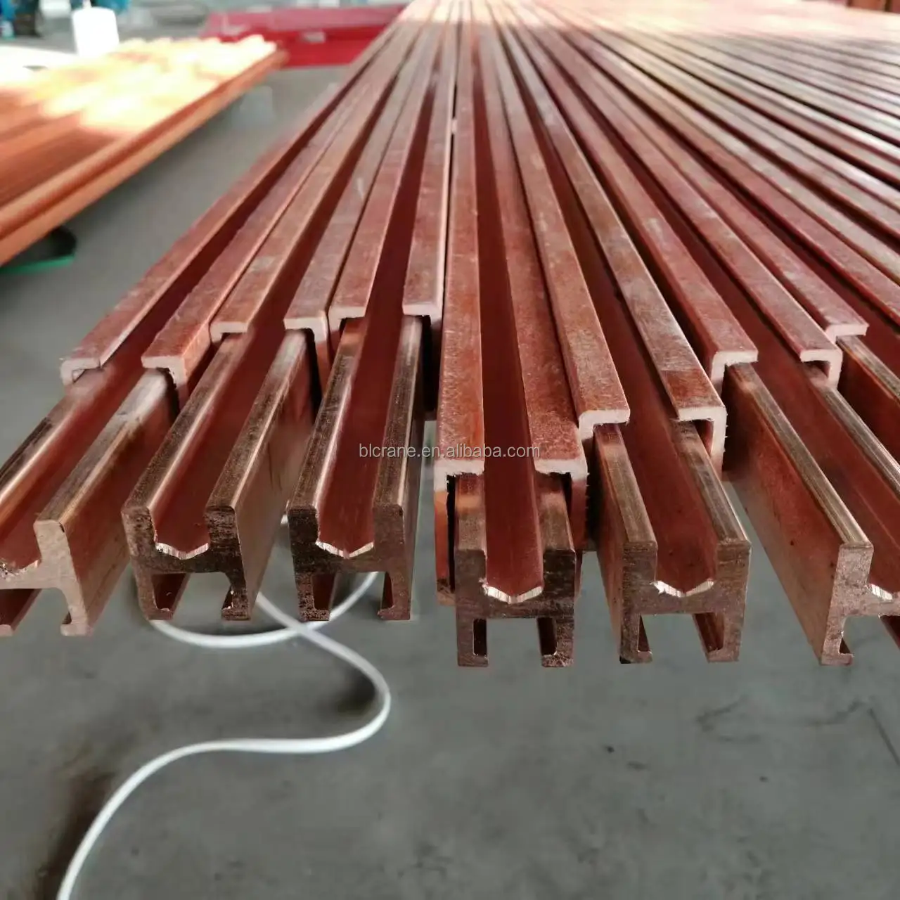 Crane fittings 4p copper busbar crane power rail conductor bus bar